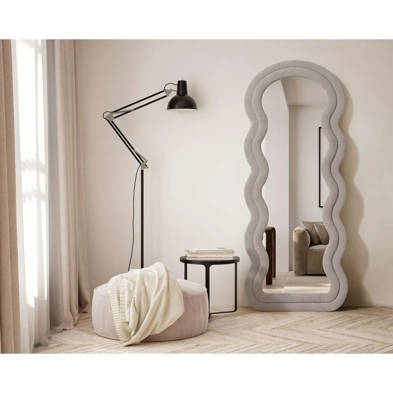 Mijara Lattiapeili 65 x 170 cm - Beige - Sisustustuotteet - Peili - Lattiapeili
