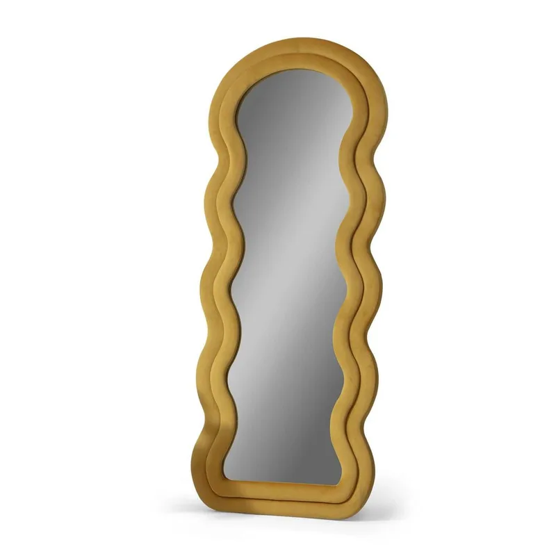 Mijara Lattiapeili 65 x 170 cm - Keltainen - Sisustustuotteet - Peili - Lattiapeili