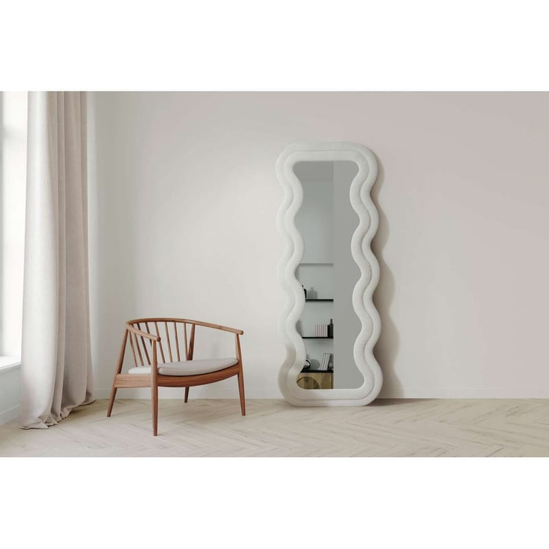 Muli Lattiapeili 65 x 170 cm - Kermanvalkoinen - Sisustustuotteet - Peili - Lattiapeili