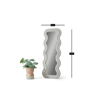 Muli Lattiapeili 65 x 170 cm - Kermanvalkoinen - Sisustustuotteet - Peili - Lattiapeili