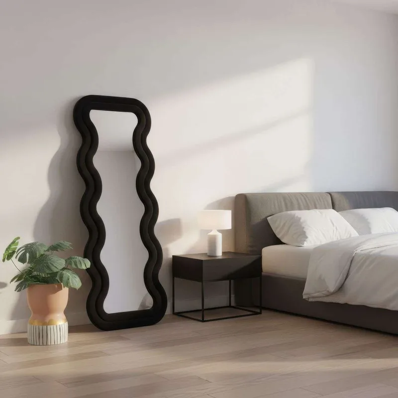 Muli Lattiapeili 65 x 170 cm - Musta - Sisustustuotteet - Peili - Lattiapeili