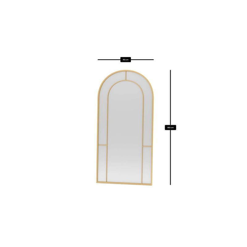 Navricon Lattiapeili 90 x 180 cm - Kulta - Sisustustuotteet - Peili - Lattiapeili