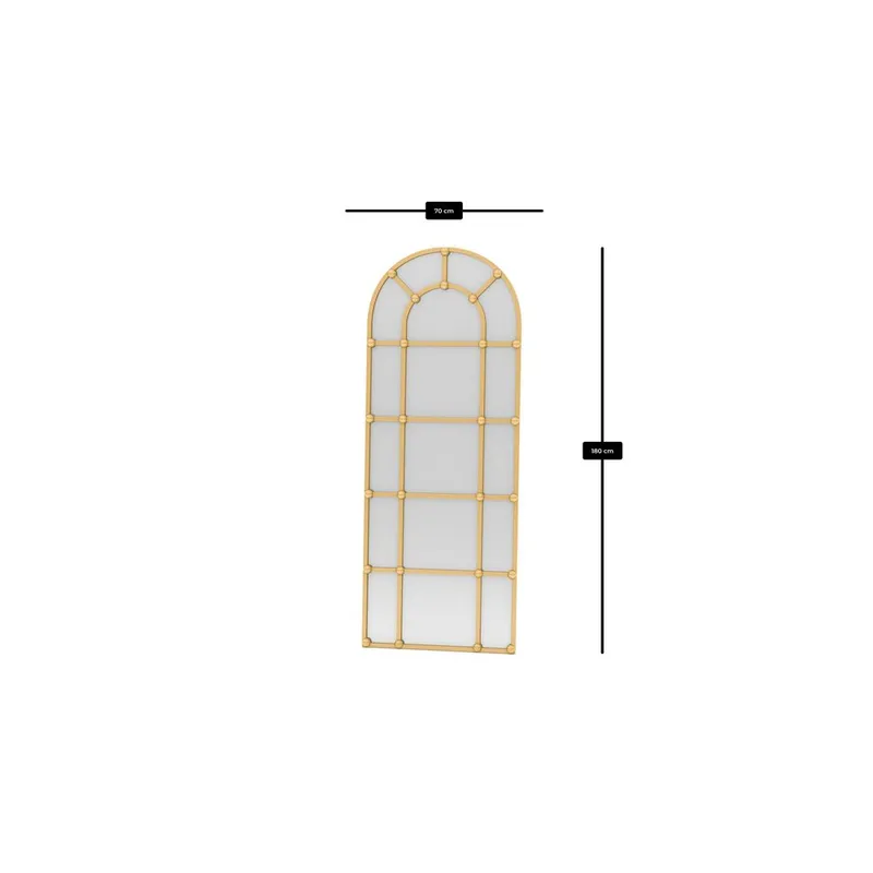 Omari Lattiapeili 70 x 180 cm - Kulta - Sisustustuotteet - Peili - Lattiapeili