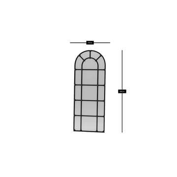 Omari Lattiapeili 70 x 180 cm - Musta - Sisustustuotteet - Peili - Lattiapeili
