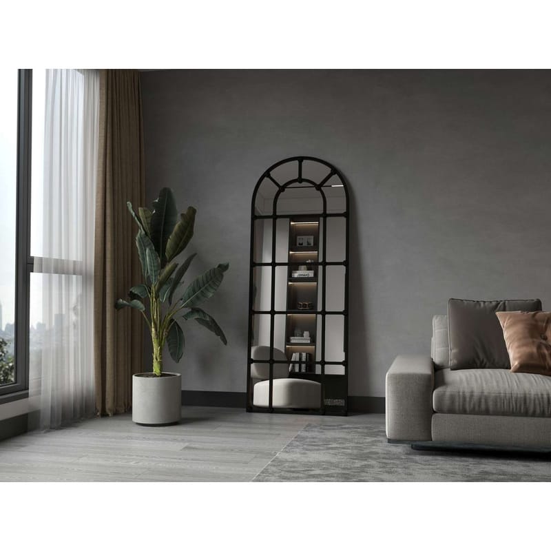 Omari Lattiapeili 70 x 180 cm - Musta - Sisustustuotteet - Peili - Lattiapeili