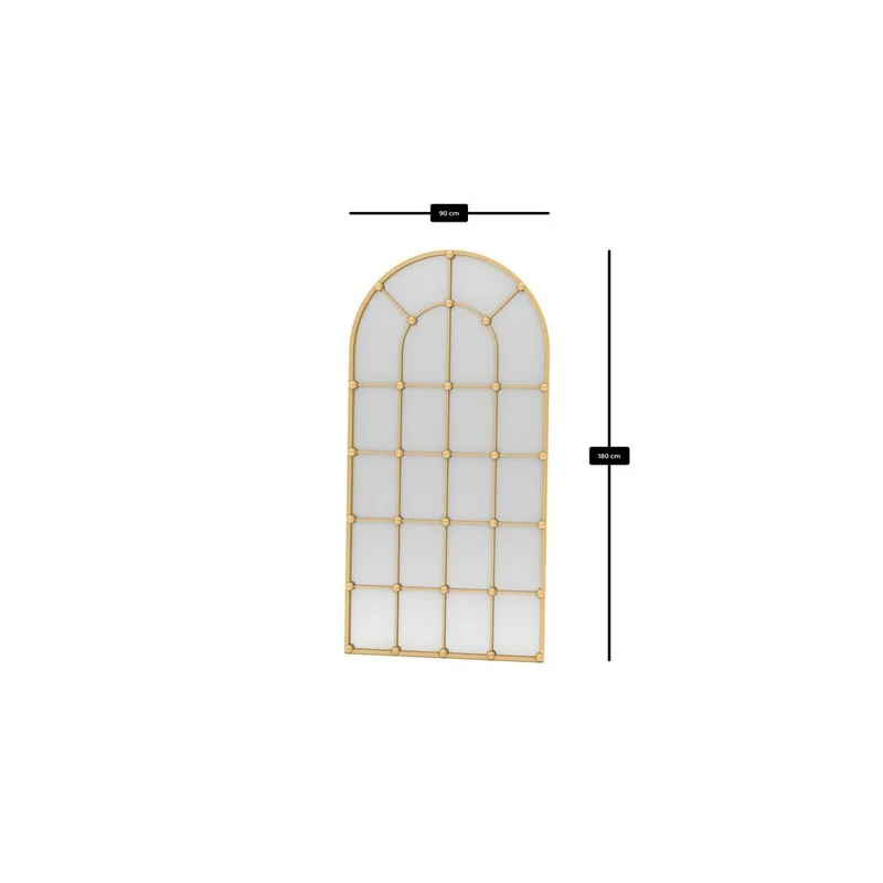 Omari Lattiapeili 90 x 180 cm - Kulta - Sisustustuotteet - Peili - Lattiapeili