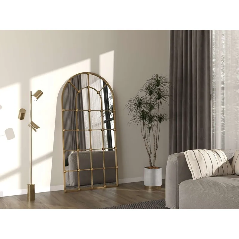 Omari Lattiapeili 90 x 180 cm - Kulta - Sisustustuotteet - Peili - Lattiapeili