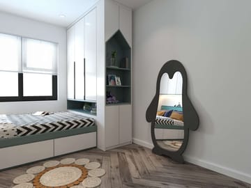 Orven lattiapeili 90x150 cm - Musta - Sisustustuotteet - Peili - Lattiapeili
