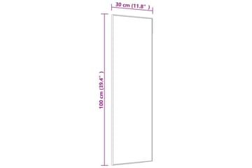 Ovipeili kulta 30x100 cm lasi ja alumiini - Kulta - Sisustustuotteet - Peili