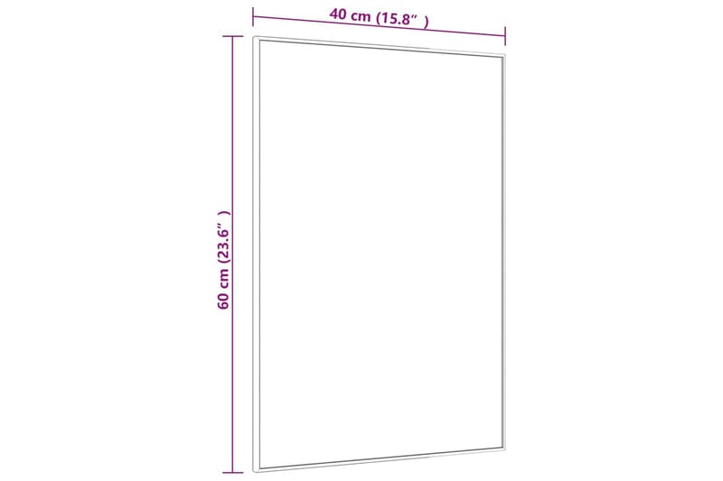 Ovipeili kulta 40x60 cm lasi ja alumiini - Kulta - Sisustustuotteet - Peili
