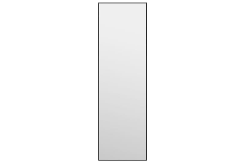 Ovipeili musta 30x100 cm lasi ja alumiini - Musta - Sisustustuotteet - Peili