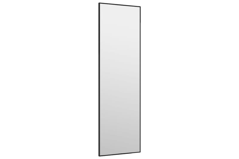 Ovipeili musta 30x100 cm lasi ja alumiini - Musta - Sisustustuotteet - Peili