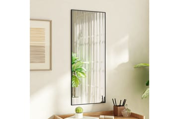 Ovipeili musta 40x100 cm lasi ja alumiini - Musta - Sisustustuotteet - Peili