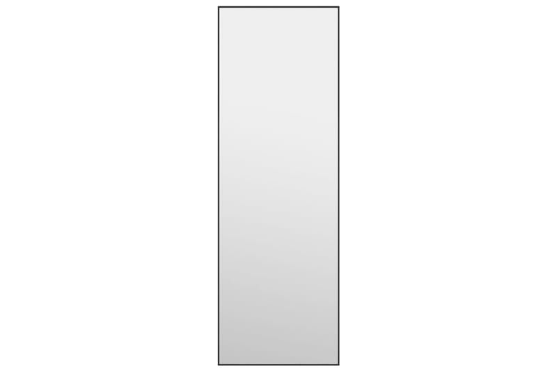 Ovipeili musta 40x100 cm lasi ja alumiini - Musta - Sisustustuotteet - Peili