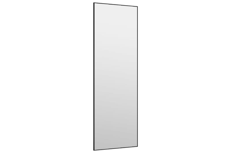 Ovipeili musta 40x100 cm lasi ja alumiini - Musta - Sisustustuotteet - Peili