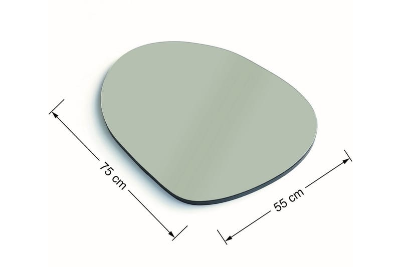 Pöytäpeili Gustow - Musta - Sisustustuotteet - Peili - Pöytäpeili