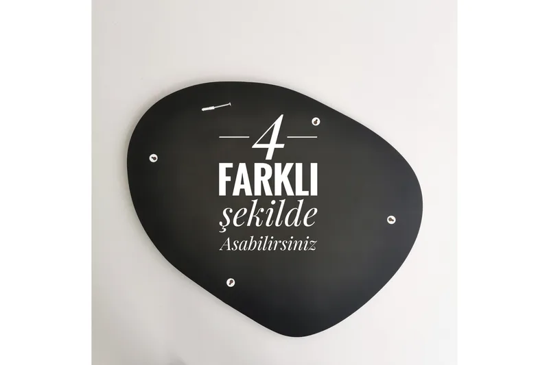 Pöytäpeili Gustow - Musta - Sisustustuotteet - Peili - Pöytäpeili