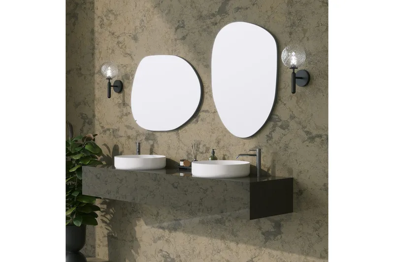 Pöytäpeili Gustow - Musta - Sisustustuotteet - Peili - Pöytäpeili