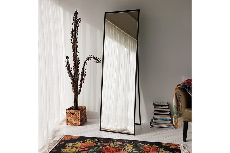 Peili 60x50 cm - Musta - Sisustustuotteet - Peili