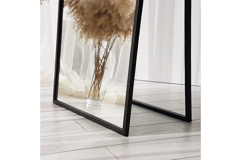 Peili 60x50 cm - Musta - Sisustustuotteet - Peili