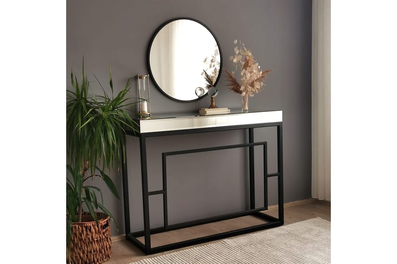Peili 60x60 cm - Metalli/Musta - Sisustustuotteet - Peili