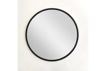 Peili 60x60 cm - Metalli/Musta - Sisustustuotteet - Peili