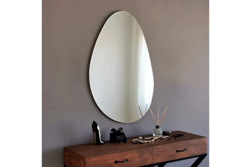 Peili 60x90 cm - Musta - Sisustustuotteet - Peili