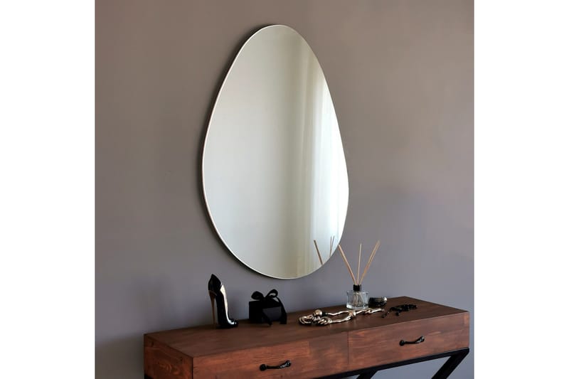 Peili 60x90 cm - Musta - Sisustustuotteet - Peili