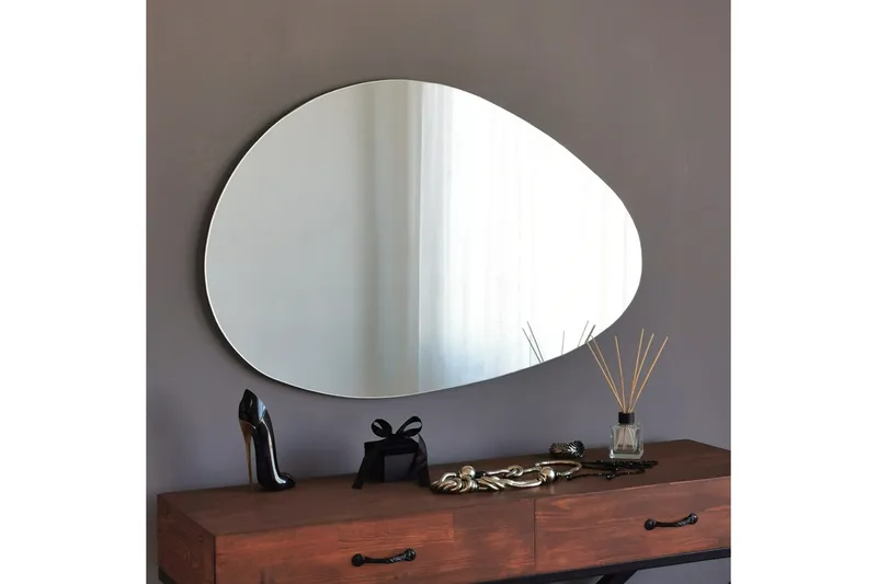Peili 60x90 cm - Musta - Sisustustuotteet - Peili