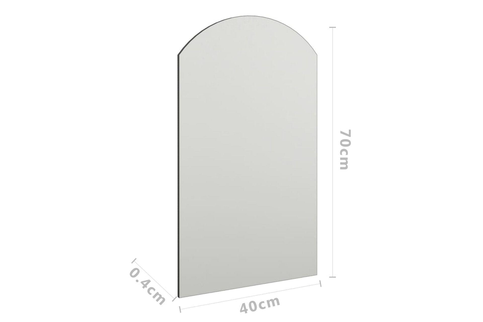 Peili 70x40 cm lasi - Valkoinen - Sisustustuotteet - Peili