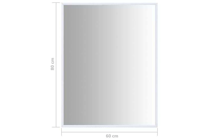 Peili 80x60 cm - Valkoinen - Sisustustuotteet - Peili