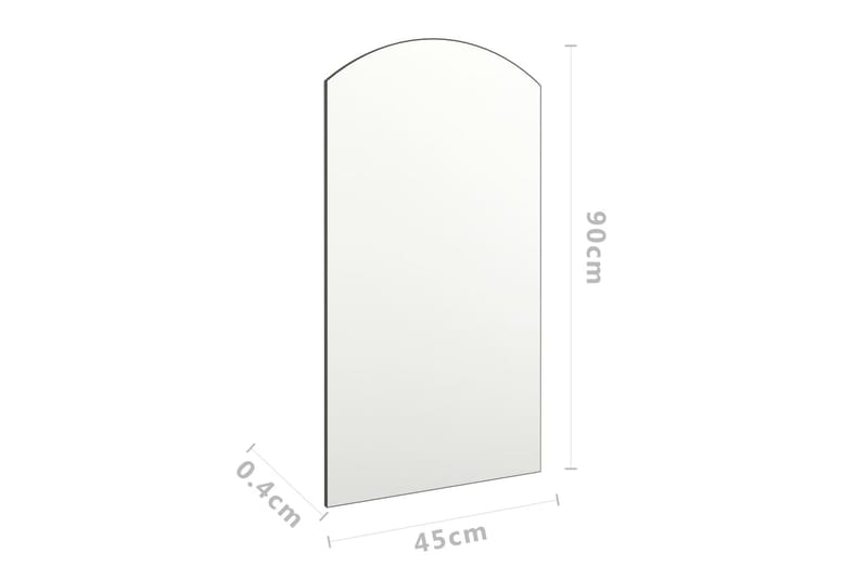 Peili 90x45 cm lasi - Valkoinen - Sisustustuotteet - Peili