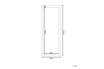 Peili Abruzzese 50x130 cm - Kulta - Sisustustuotteet - Peili