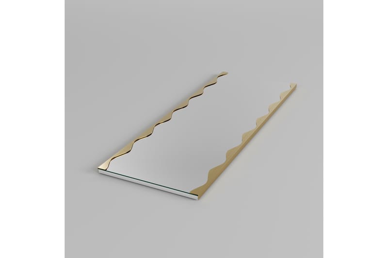 Peili Akol 50 cm Suorakaide - Kulta - Sisustustuotteet - Peili