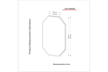 Peili Antorion 70 cm - Pähkinä - Sisustustuotteet - Peili