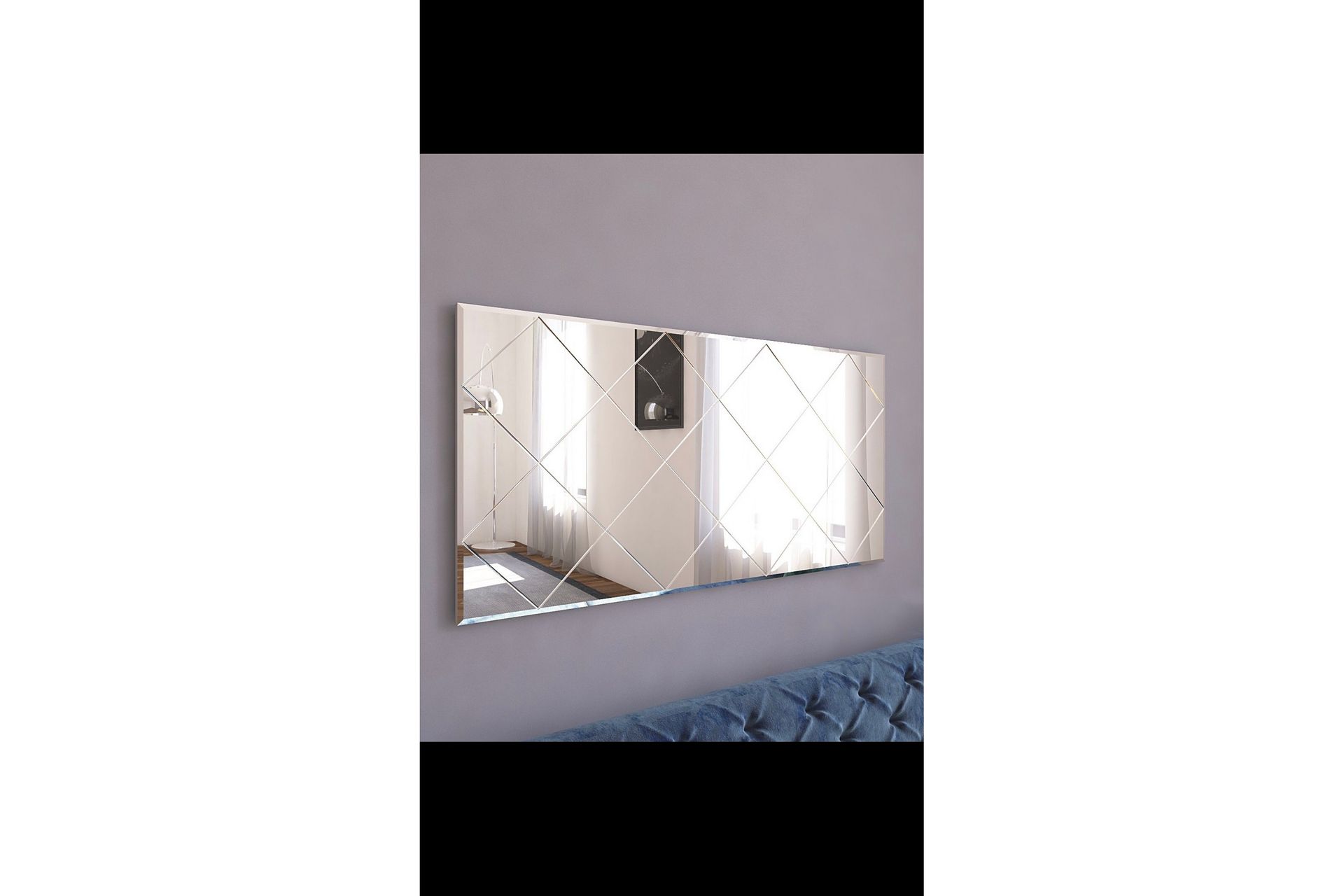Peili Assa 60 cm Suorakaide - Valkoinen - Sisustustuotteet - Peili
