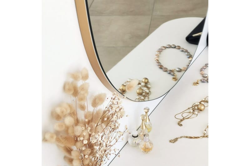 Peili Asson 67 cm Epäsymmetrinen - Kulta - Sisustustuotteet - Peili