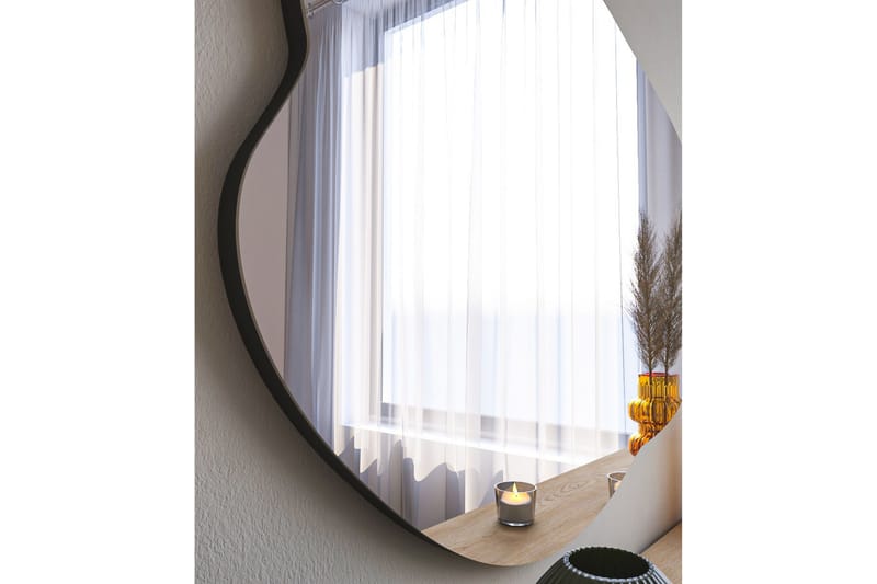 Peili Besso 60 cm Epäsymmetrinen - Musta - Sisustustuotteet - Peili