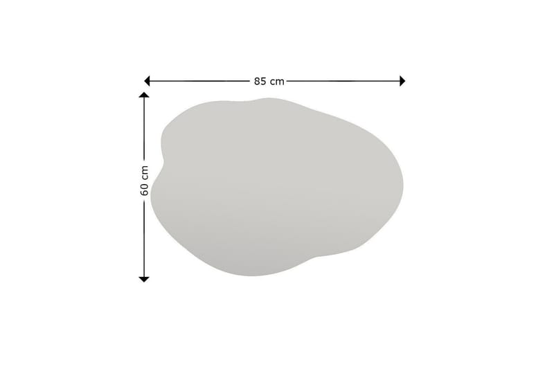 Peili Besso 60 cm Epäsymmetrinen - Musta - Sisustustuotteet - Peili