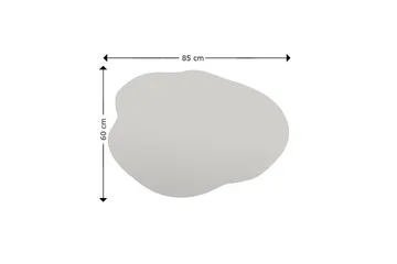 Peili Besso 60 cm Epäsymmetrinen - Musta - Sisustustuotteet - Peili