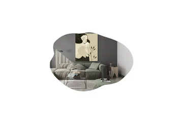 Peili Besso 60 cm Epäsymmetrinen - Musta - Sisustustuotteet - Peili