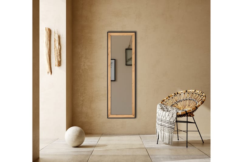 Peili Branda 50x150 cm Tammi/Musta - Mirrors and more - Sisustustuotteet - Peili