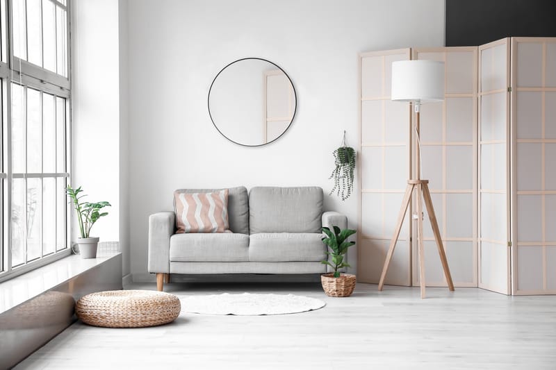 Peili Britney Ø80 cm Musta - Mirrors and more - Sisustustuotteet - Peili