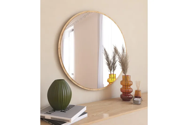 Peili Buhem 60 cm Pyöreä, Puu/Luonnonväri