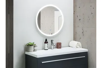 Peili Candanedo LED-valaistus - Hopea - Sisustustuotteet - Peili