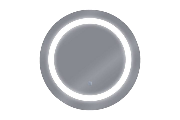 Peili Cemre LED Pyöreä 58x58 cm - Hopea - Kylpyhuoneen peilit - Peili - Kylpyhuonepeili valaistuksella