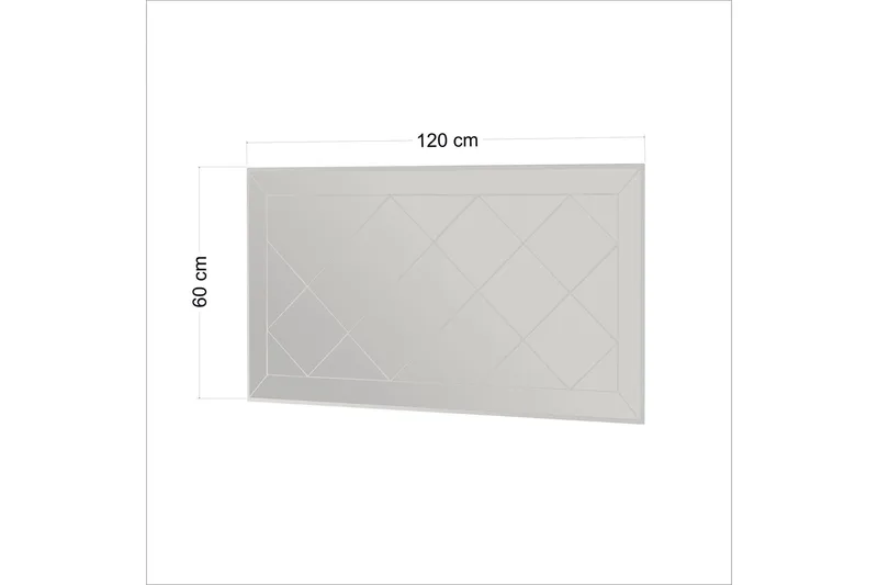 Peili Chakra 60 cm Suorakaide - Valkoinen - Sisustustuotteet - Peili