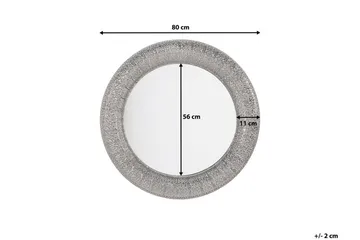 Peili Channay 80 cm - Hopea - Sisustustuotteet - Peili