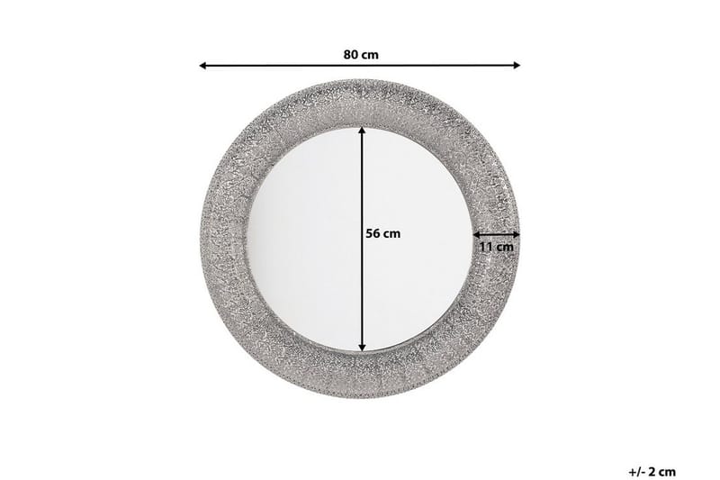 Peili Channay 80 cm - Hopea - Sisustustuotteet - Peili