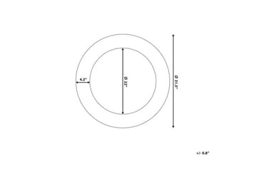 Peili Channay 80 cm - Kulta - Sisustustuotteet - Peili